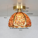 DecorBites™ Copper Canopy LED Ceiling Light Glass Crystal Nordic Modern Decor for Home