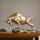 DecorBites™ Bull Sculpture: Feng Shui Cattle Figurine for Office & Home Decor