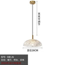 Modern gold and textured glass pendant light for kitchen dining room