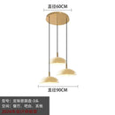 Modern gold and textured glass pendant light for kitchen dining room