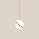Modern gold and white ball pendant light dining room chandelier