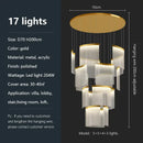 Modern gold and white decorbites acrylic led chandelier living room