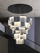 Modern gold and white decorbites acrylic led chandelier living room