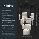 Modern gold and white decorbites acrylic led chandelier living room