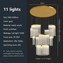 Modern gold and white decorbites acrylic led chandelier living room