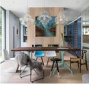 Modern gold and white decorbites glass chandelier dining room light