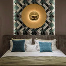 Modern gold and white led ufo wall sconces bedside lamp bedroom decor
