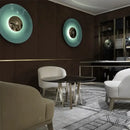 Modern gold and white led ufo wall sconces bedside lamp bedroom decor