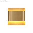 Modern gold angular led light fixture for living room