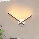 Modern gold angular wall lamp bedroom warm white light