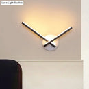 Modern gold angular wall lamp bedroom warm white light