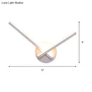Modern gold angular wall lamp bedroom warm white light
