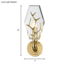 Modern gold antler deco crystal wall mounted sconce bedroom light