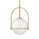 Modern gold arched glass bar pendant lamp kitchen light