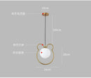 Modern gold arched glass bar pendant lamp kitchen light