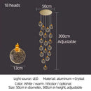 DecorBites™ Attic Crystal Chandelier for Living Room Dining Room Stair Lamp