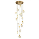 DecorBites™ Attic Crystal Chandelier for Living Room Dining Room Stair Lamp