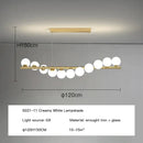 Modern gold ball g9 led ceiling chandelier for dining room