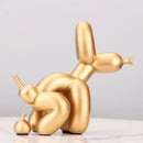 Modern gold balloon dog statue living room resin art sculpture