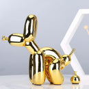 Modern gold balloon dog statue living room resin art sculpture