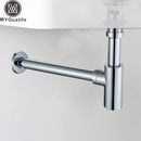 Modern gold basin tap kit with deodorization drain bathroom hardware