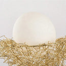 Modern gold bird nest glass pendant lights for dining room