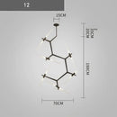 DecorBites™ Branch Suspension Pendant Light - Gold Black G9 LED Iron Glass Fixture