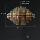 DecorBites™ Brass Glass Ceiling Chandelier: Elegant Lighting for Luxurious Living Spaces