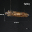 DecorBites™ Brass Glass Ceiling Chandelier: Elegant Lighting for Luxurious Living Spaces