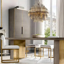 DecorBites™ Brass Glass Ceiling Chandelier: Elegant Lighting for Luxurious Living Spaces