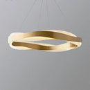Modern gold & black circle pendant light living room chandelier