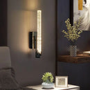 Modern gold & black crystal led wall sconce bedroom light
