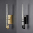 Modern gold & black crystal wall sconce bedroom led light
