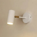 Modern gold & black cylindrical led wall lamp for living room