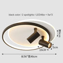 Modern gold & black decorbites dimmable led ceiling lights living room