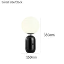 Modern gold & black decorbites glass ball led desk lamp bedroom light