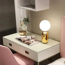 Modern gold & black decorbites glass ball led desk lamp bedroom light