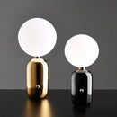 Modern gold & black decorbites glass ball led desk lamp bedroom light