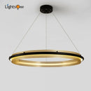 Modern gold & black honeycomb round pendant light for dining room