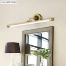 Modern gold & black led vanity light fixture bathroom wall sconce