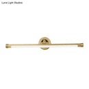 Modern gold & black led vanity light fixture bathroom wall sconce