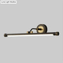 Modern gold & black led vanity light fixture bathroom wall sconce