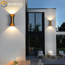 Modern gold & black led wall light garden decor sconce