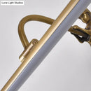 Modern gold & black led wall sconce bathroom vanity light fixture