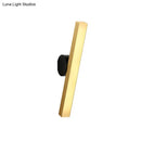 Modern gold & black led wall sconce – living room fixture width