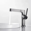 Modern gold & black minimalist basin faucet bathroom tap