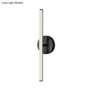 Modern gold & black minimalist wall sconce bathroom light