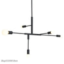 Modern gold & black pendant light for dining room