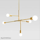 Modern gold & black pendant light for dining room