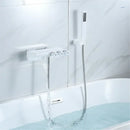 Modern gold & black shower set bathroom waterfall tub mixer